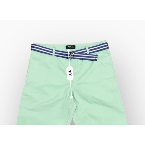 Polo Ralph Lauren Boys Belted Cotton Chino Pants Size 20 Mint Green - Picture 5 of 8